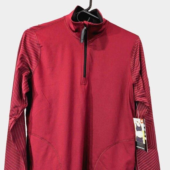 AVIA Womens Activewear Reflective Stripe 1/4 Zip Performance Jacket Pull… - Picture 7 of 12